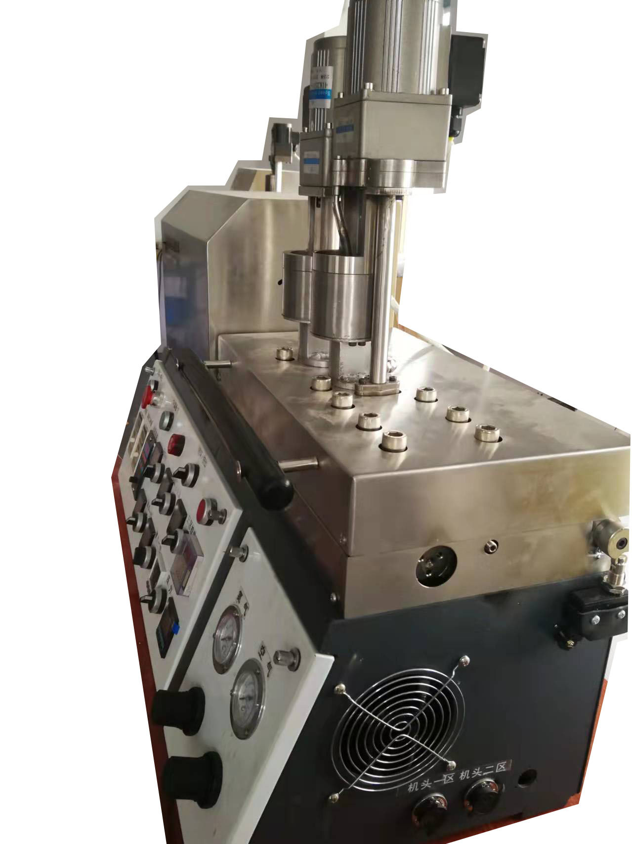 Viscous Abrasive Plastic Laboratory Mixing Extruder Conical Twin Screw Extruder